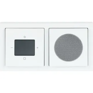 Busch-Jaeger DAB Plus Radiowecker Komplettset Typ 8220 UJ-84-101 Unterputz Montage (weiß (glänzend), Retail)