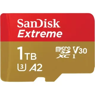SanDisk Extreme 1 TB microSDXC, Speicherkarte (UHS-I U3, Class 10, V30, A2)