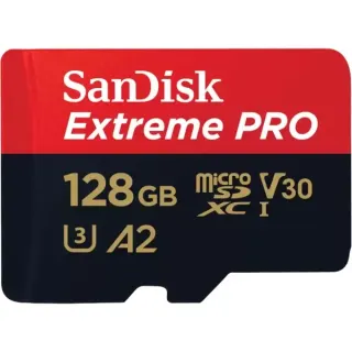 SanDisk Extreme PRO 128 GB microSDXC, Speicherkarte (UHS-I U3, Class 10, V30, A2)
