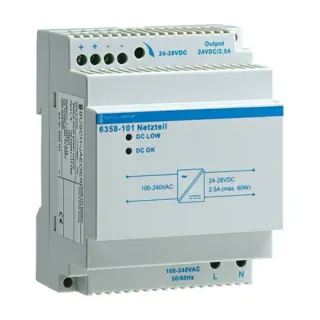 Busch-Jaeger Netzteil Regelgerät 230 Volt auf 24 Volt, 2500 Milliampere, Typ 6358-101 (Retail)