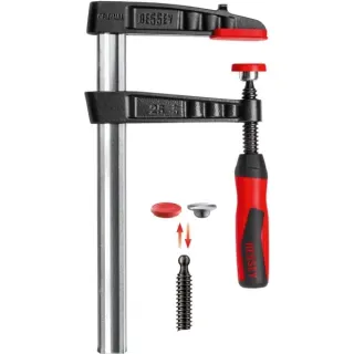 BESSEY Schraubzwinge TG25-2K (schwarz/rot, 250 / 120)