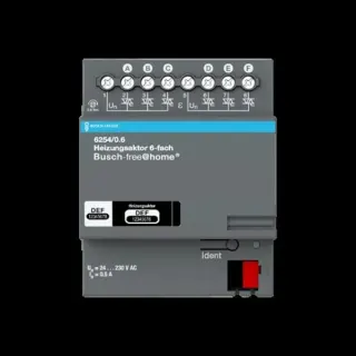 Busch-Jaeger Heizungsaktor sechsfach für Busch-free@home, Typ 6254/0.6, REG, 230 Volt (Retail)