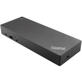 Lenovo ThinkPad Hybrid USB-C Dock mit USB A Generalüberholt, Dockingstation (schwarz)