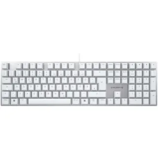 CHERRY KC 200 MX, Tastatur (weiß/silber, DE-Layout, Cherry MX2A Brown)