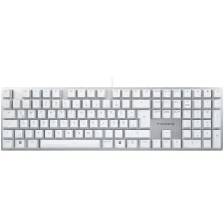CHERRY KC 200 MX, Tastatur (weiß/silber, DE-Layout, Cherry MX2A Silent Red)