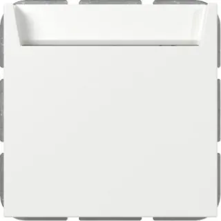 Gira Hotel-Card Schalter Schließer mit Neutralleiterklemme, 10 Ampere, 250 Volt, glänzend, Taster (weiß (glänzend), Retail)