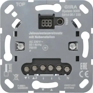 Gira Jalousiesteuereinsatz mit Nebenstelleneingang Typ 541400, Unterputzmontage, 230 Volt, Schalter (Retail)