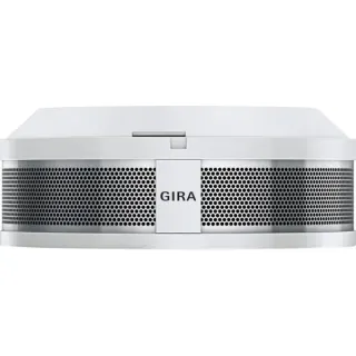 Gira Rauchwarnmelder Dual Q Label batteriebetriebener kombinierter Rauch- und Thermomelder, Rauchmelder (weiß, Retail)