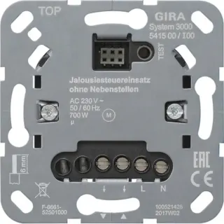 Gira Jalousiesteuereinsatz ohne Nebenstelleneingang Typ 541500, Unterputzmontage, 230 Volt, Schalter (Retail)