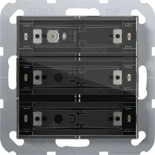 Gira Tastsensor vier Standard dreifach für KNX mit Inbetriebnahme-Wippe (Retail)