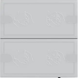 Gira KNX Tastsensor Komfort Zweifach für Gira One und KNX mit Raumthermostat (anthrazit, Retail)