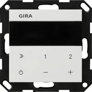 Gira Unterputz-Radio Internetprotokoll Reinweiß seidenmatt, Internetradio, WLAN, Bluetooth (weiß (matt), Retail)