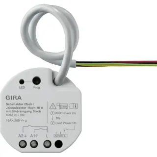 Gira Schalt- und Jalousieaktor zwei fach sechzehn Ampere Unterputz KNX Secure (Retail)