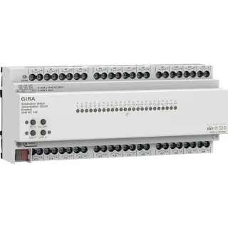 Gira Schaltaktor 24-fach 16 Ampere und Jalousieaktor 12-fach 16 Ampere Komfort für KNX (Retail)