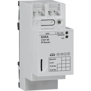 0 IP-Router für KNX, Linienkoppler, Ethernet, Montageart Hutschiene, 2 TE, IP21 (Retail)