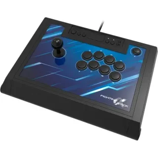 HORI Fighting Stick α (Alpha), Joystick (schwarz/blau, PlayStation 5, Playstation 4, PC)