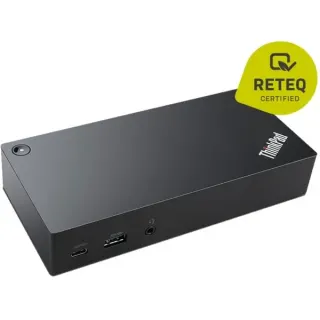 Lenovo ThinkPad USB-C Dock Generalüberholt, Dockingstation (schwarz, Displayport, USB, LAN, VGA)