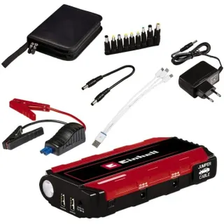 EINHELL Jump-Start Powerbank CE-JS 12/1 (rot/schwarz, Starthilfe für Benziner und Diesel)