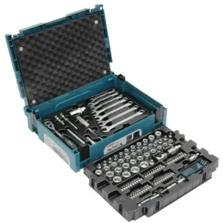 Makita Handwerkzeug-Set E-08713, 120-teilig (inkl. Umschalt-Knarre 3/8", MAKPAC Gr.1)