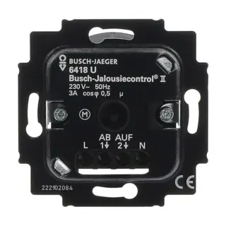 Busch-Jaeger Jalousie-Basis-Einsatz 2 Schließer 3 Ampere 690 Voltampere Typ 6418 U, Schalter (Retail)