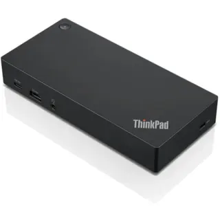 Lenovo ThinkPad USB-C Dockingstation 40AS Generalüberholt (schwarz, HDMI, DisplayPort, USB)