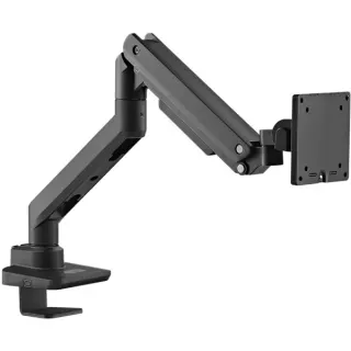 goobay Single-Monitorhalterung Gaming mit Gasdruckfeder (schwarz, für Monitore von 17" - 49" (43 - 124cm))