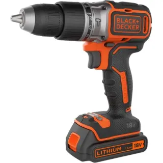 BLACK+DECKER Akku-Schlagbohrschrauber BL188K, 18Volt (schwarz/orange, Li-Ionen Akku 1,5Ah)