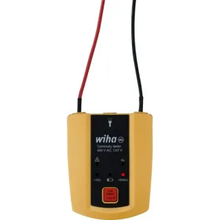 Wiha Durchgangsprüfer 45222, bis 400 V AC, CAT II, Messgerät (gelb/schwarz)
