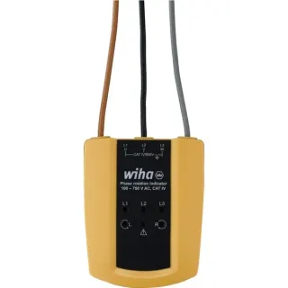 Wiha Drehfeldrichtungsanzeiger 45221, 100 - 700 V AC, Messgerät (gelb/schwarz)