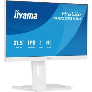 iiyama Prolite XUB2293HSU-W7, LED-Monitor (54.5 cm (21.5 Zoll), weiß (matt), FullHD, IPS, Adaptive-Sync, Einstellbarer Standfuß, 100Hz Panel)