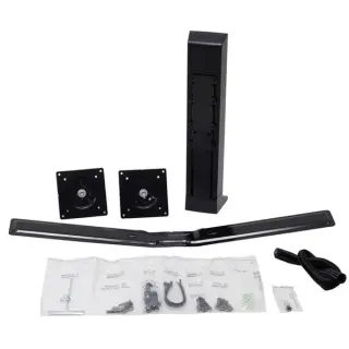 Ergotron WorkFit Dual-Monitor-Kit, Monitorhalterung (schwarz)