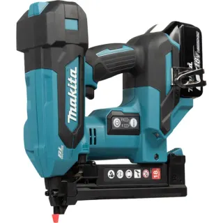 Makita Akku-Tacker DST630Z, 18Volt, Elektrotacker (blau/schwarz, ohne Akku und Ladegerät, inkl. Oberflächenschützer)