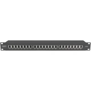 Digitus DN-91624S-EA-B, Patchpanel (schwarz, 19", Cat.6A)