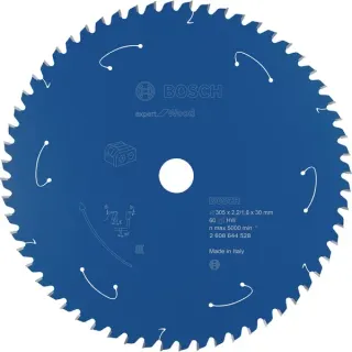 Bosch Professional EXPERT Wood Kreissägeblatt, Ø 305mm, 60Z (Bohrung 30mm, für Akku-Kappsägen)