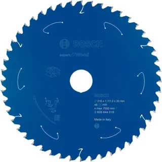 Bosch Professional EXPERT Wood Kreissägeblatt, Ø 216mm, 48Z (Bohrung 30mm, für Akku-Kappsägen)