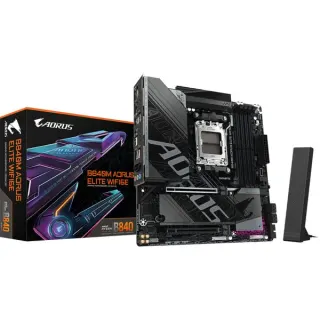 GIGABYTE B840M AORUS ELITE WIFI6E, Mainboard (schwarz/silber)