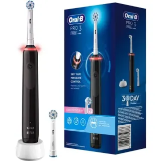 Oral-B Pro 3 3000 Sensitive Clean, Elektrische Zahnbürste (schwarz/weiß)