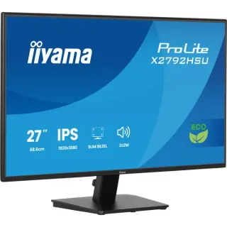 iiyama Prolite X2792HSU-B1, LED-Monitor (68.6 cm (27 Zoll), schwarz (matt), FullHD, IPS, HDMI, DP, USB-Hub, 120Hz Panel)
