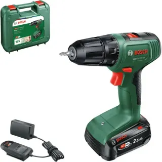 Bosch Heimwerken & Garten Akku-Bohrschrauber EasyDrill 18V-38 (grün/schwarz, Li-Ionen Akku 2,5Ah, Koffer, POWER FOR ALL ALLIANCE)