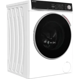 SHARP ES-WNFL814CWDA-DE , Waschmaschine (weiß/schwarz, WIFI, Advanced Inverter Motor)
