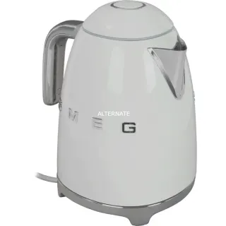 SMEG 50's Style KLF03WHEU, Wasserkocher (weiß/chrom, 1,7 Liter)