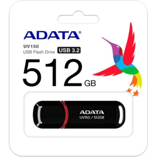 ADATA UV150 512 GB, USB-Stick (schwarz/rot, USB-A 3.2 Gen 1)