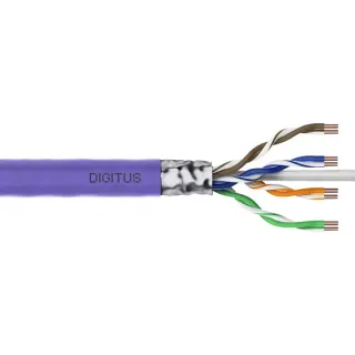 Digitus Professional Cat.6 F/UTP Verlegekabel simplex, Dca (violett, 305 Meter Trommel)