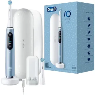 Oral-B iO Series 9 Luxe Edition, Elektrische Zahnbürste (blau/weiß, Aqua Marine)