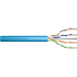 Digitus Professional Cat.6a U/UTP Verlegekabel simplex, Dca (blau, 500 Meter Trommel)