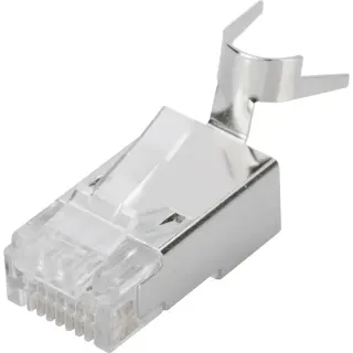 Digitus CAT.6a Modularstecker für Rundkabel, geschirmt, 100 Stück