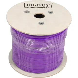 Digitus Professional Cat.6 U/UTP Verlegekabel simplex, Eca (violett, 500 Meter Trommel)