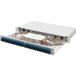Digitus LWL Spleißbox, 1HE, bestückt, 24x SC DX, OS2