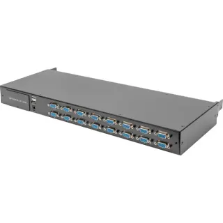 Digitus Modularer KVM Switch 16 Port VGA Aufrüstkit, KVM-Switch (schwarz)