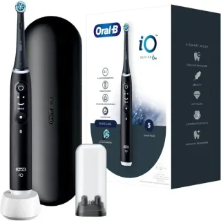 Oral-B iO Series 6 , Elektrische Zahnbürste (schwarz, Black Lava)